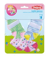 Heless chaussettes poupée - chaussettes colorées pour poupées 28-35cm
