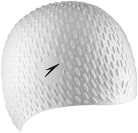 Speedo Bubble Cap - White - Adult