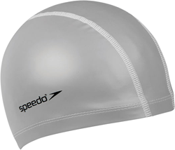 Speedo bonnet de bain Pace Cap - bonnet en silicone adulte - argent