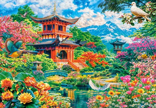 Castorland Puzzle Frühlingsgarten der Harmonie - 1000 Teile Puzzle