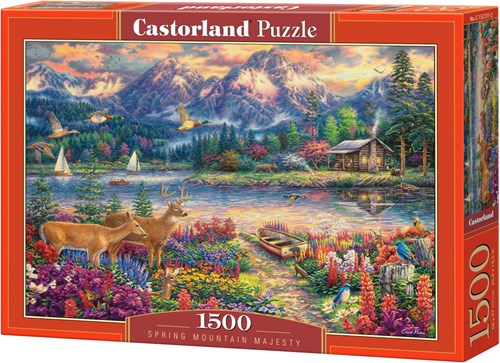 Castorland puzzle Spring Mountain Majesty - 1500 pièces puzzle-2