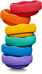 Stapelstein Stapelstein Rainbow Basic Lila - 6 Steine