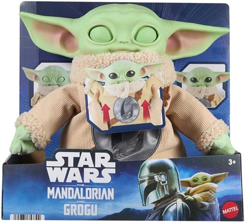 Mattel Star Wars Mandalorian Grogu Deluxe Plüschfigur 26cm