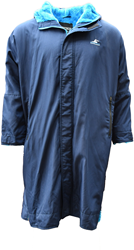 SwimTech Parka Robe manteau imperméable bleu marine large natation