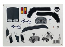 Rolly Toys feuille d'autocollants tracteur jouet Minitrac Deutz-Fahr Agrokid