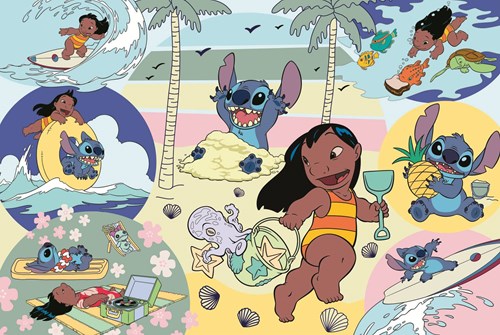Trefl Puzzle Disney Lilo & Stitch 160 Teile Karton Kinderpuzzle