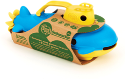 Green Toys Bateau de plongée avec poignée jaune