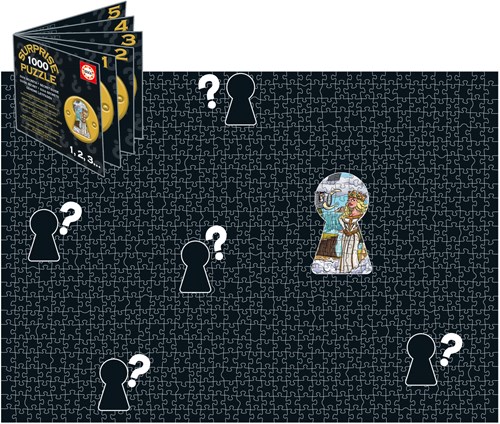 Educa Puzzle Knights Round Table 1000 Teile Karton Erwachsene-2