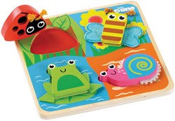 Tidlo Puzzle Sensoriel Insectes - Jouet Éducatif en Bois