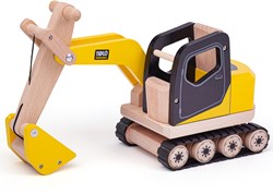 Tidlo jouet pelleteuse en bois - véhicule de construction durable
