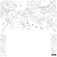 Matta set de coloriage ferme - Tapis effaçable réutilisable pour Ikea Antilop