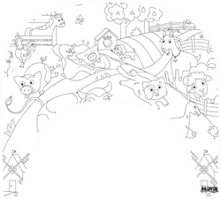 Matta set de coloriage ferme - Set effaçable réutilisable Tripp Trapp