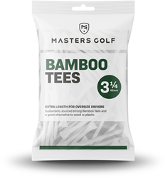 Masters Bamboo Tees (Bag of 15) - White - 3 1/4"