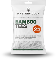 Masters Bamboo Tees (Bag of 25) - White - 2 1/8"