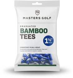Masters Bamboo Graduated Tees (Bag of 25) - Lime - 1"