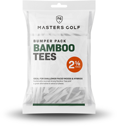 Masters Bamboo Tees (Bag of 130) - White - 2 1/8"