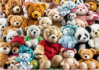 Educa Puzzle Teddybären - 500 Teile Tiere Motiv für Erwachsene