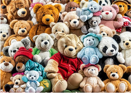 Educa Puzzle Teddybären - 500 Teile Tiere Motiv für Erwachsene