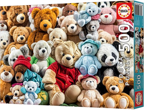 Educa Puzzle Teddybären - 500 Teile Tiere Motiv für Erwachsene-2