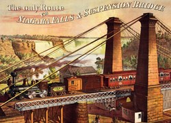 DToys The only Route via Niagara Falls & Suspension Bridge - 1,000 pieces