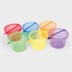 TickiT Tickit Doorschijnende Kleuren Emmers (per 6 stuks)
