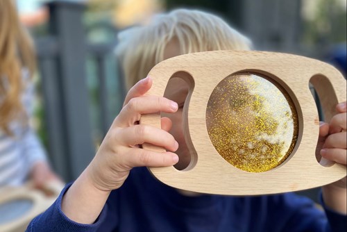 TickiT jouet panneau à paillettes dorées Easy Hold sensoriel éducatif-2