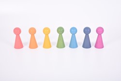 TickiT 73981 - Regenbogen Holzfiguren - 7 Stück