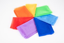 TickiT Écharpes arc-en-ciel en organza - 7 pièces jouet éducatif