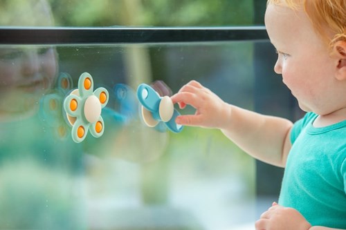 TickiT sensorisches Spielzeug SiliSoft Flower Spinner neutral Silikon-2