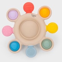 TickiT Silikon Beißring sensorisches Spielzeug Regenbogen Baby