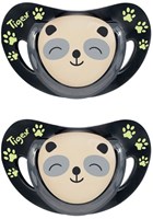 Tigex Schnuller Silikon Smart Night Panda 18-36 Monate 2er-Set