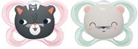 Tigex Schnuller Silikon 18-36 Monate Cat Mouse 2er Set