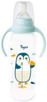 Tigex Babyflasche mit Griffen 330ml Air Control Pinguin Blau BPA-frei