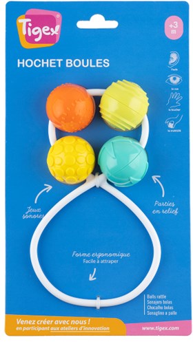 Tigex Spielzeug Rasselbälle buntes Lernspielzeug für Kinder-2
