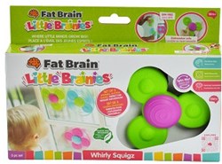 Tomy Fat Brain jouet sensoriel Whirly Squigz - set de 3 toupies ventouse