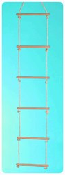 NHF Touwladder met 6 sporten (10mm/2 meter)