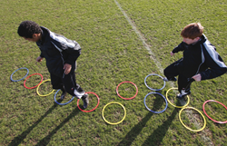 Precision cerceaux d'agilité set de 12 - cerceaux sportifs colorés 45 cm