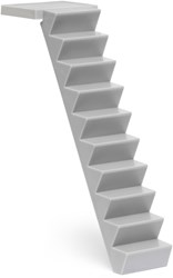 Lundby escalier maison de poupée - accessoire en bois pour maisons de poupées