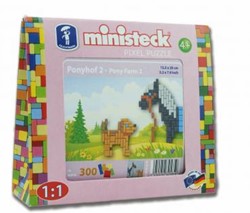 Ministeck Pony mit Hund - 300 Stück