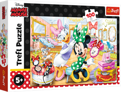 Trefl Puzzle Disney Minnie - 100 Teile - Minnie im Schönheitssalon