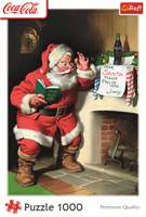 Trefl Puzzle 1000 Teile - Coca-Cola Weihnachtsmann am Kamin - Weihnachtspuzzle-2