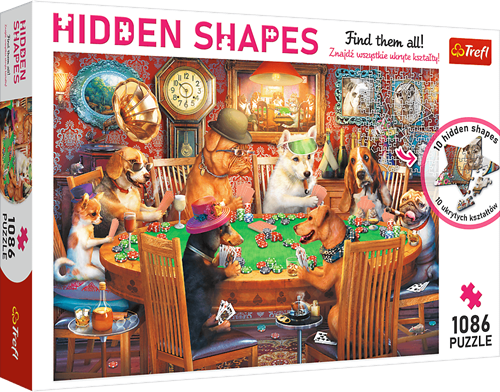 Trefl Puzzle 1000 Teile Hidden Shapes - Spieleabend Rätsel