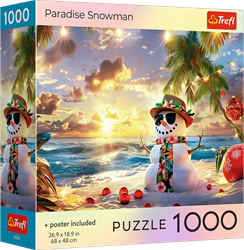 Trefl Puzzle 1000 Teile Paradise Snowman Winterlandschaft