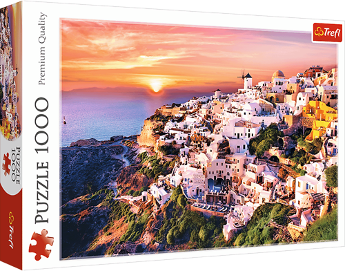 Trefl Puzzle 1000 Teile - Santorini Sonnenuntergang Griechenland
