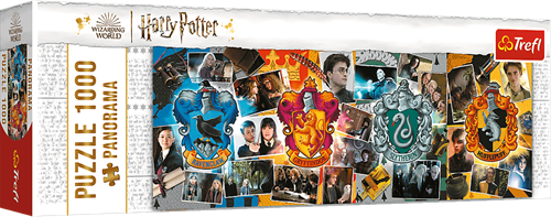 Trefl Panorama Puzzle - Four Houses of Hogwart - Harry Potter - 1,000 pieces
