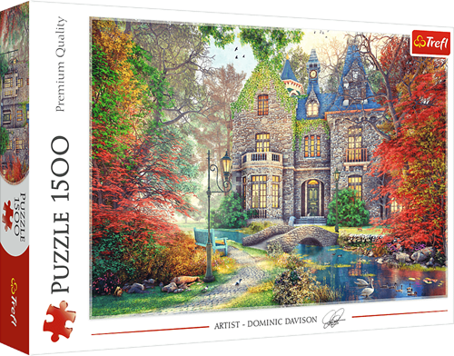 Trefl Puzzle Herbstliches Herrenhaus - 1500 Teile Puzzle Erwachsene
