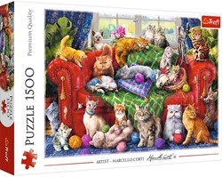 Trefl Trefl 1500 - Chatons sur le canapé