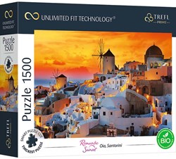 Pz. Coucher de soleil romantique : Santorin 1000 T.
