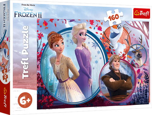 Trefl Puzzle Disney Frozen 2 - 160 Teile - Anna Elsa Olaf