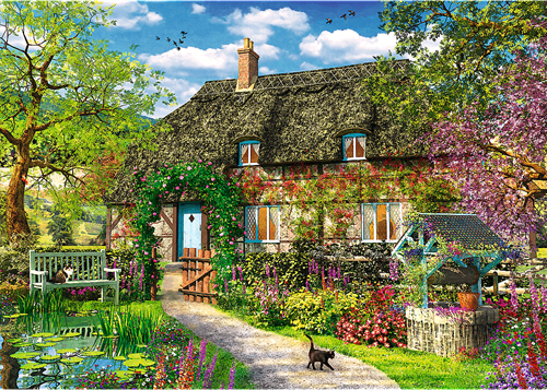 Trefl Puzzle 2000 Teile Country Cottage Landhaus Puzzle-2